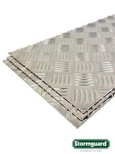 Aluminium Flat Tread Plate Chequer Treadplate 5 Bar Sheet 2mm Various Sizes