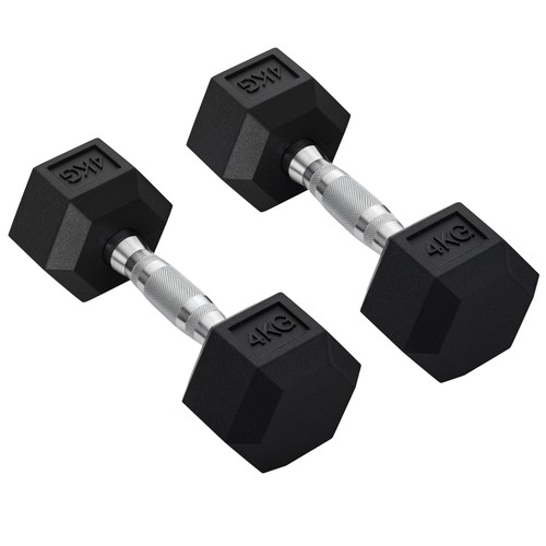 Homcom hexagonal dumbbells - dumbbells, kit