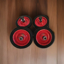 Vtg TRIANG PEDAL CAR TRACTOR PULL ALONG FOUR WHEEL 3.1/4" ORIGINAL REPLACMENT