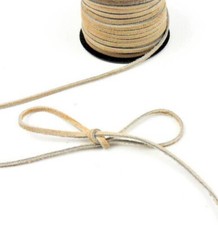 Natual Suede Cord 3mm Flat