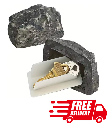 Door key rock hide keep - key,