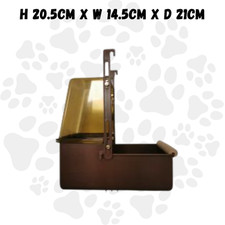 Cage Bird Bath Brown With