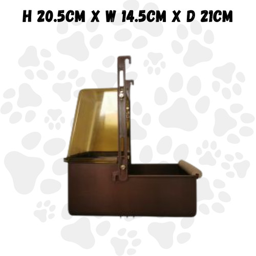 Cage bird bath brown - cage,