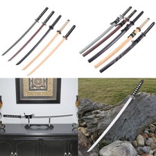 Wooden Martial Arts Bokken With Scabbard Training Aid Cosplay Sword Katana Props