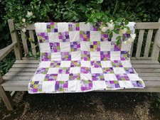 Patchwork quilt blanket throw