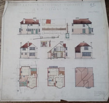 1927 Architect Hand Drawn Plan