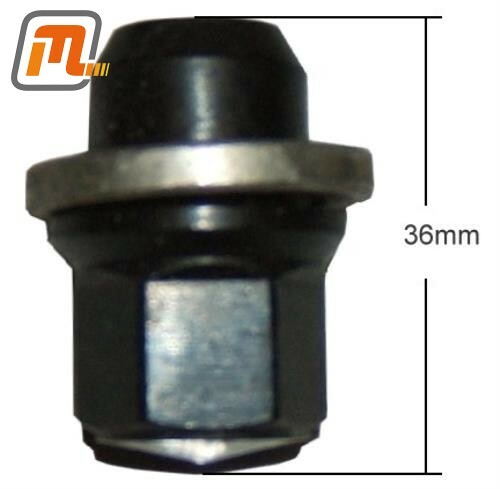 Ford capri wheel nut black - capri,