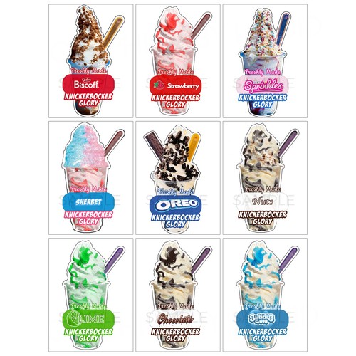 Ice cream van sticker - ice,