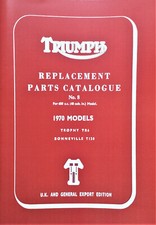 Triumph Parts Book Bonneville