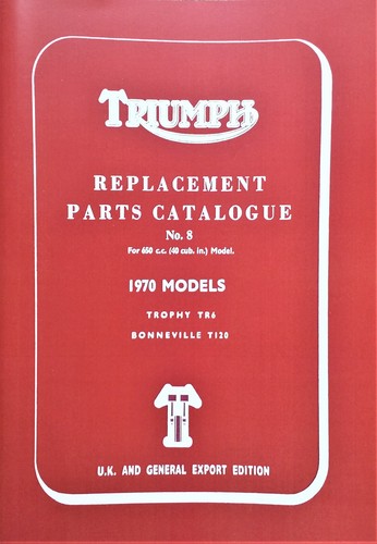 Triumph parts book - parts,