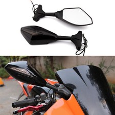 Motorcycle LED Turn Signal Rearview Mirrors For Honda CBR900RR CBR929RR CBF1000