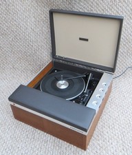 SUPERB TEAK FERGUSON VINTAGE RECORD PLAYER - FULLY SERVICED & WORKING