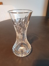 Stuart Crystal Etched Vase