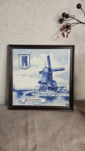 Delft holland windmills blue - delft,