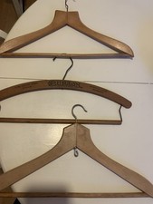Vintage Wooden Hangers x 3 inc
