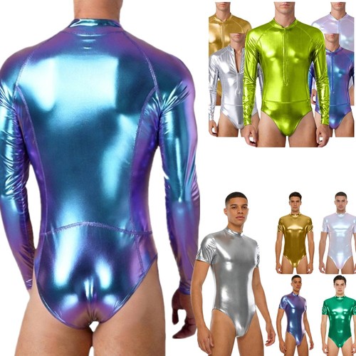 Men shiny zipper - men's,