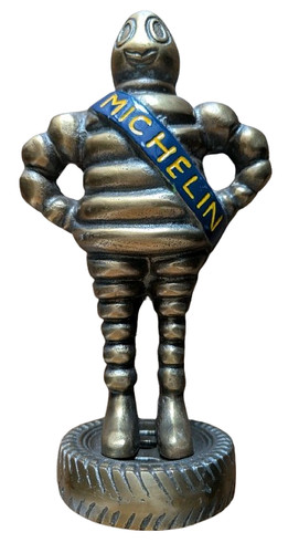Michelin man metal - metal, statue
