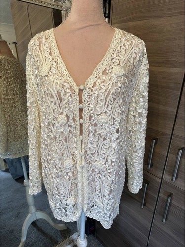 Chesca ivory lace jacket size - chesca,