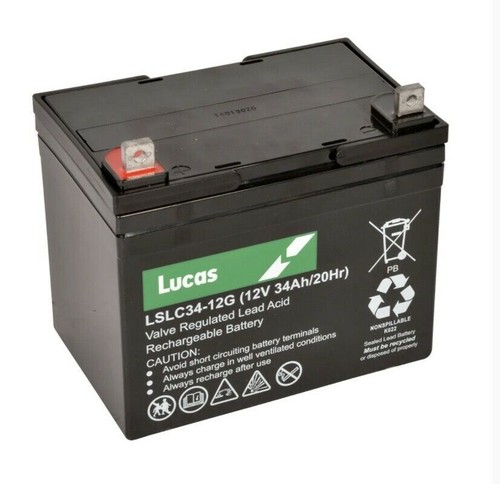 Lucas 12v 34ah golf battery - golf,