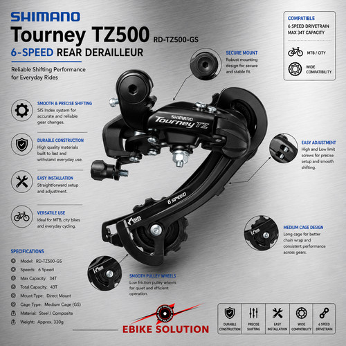 Shimano tourney tz500 - shimano,
