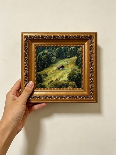 Hillside cabin forest view - cabin,