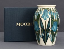 Moorcroft 'Dingle Dell' Boxed Vase by Designer Emma Bossons 1st Quality Ltd.Ed