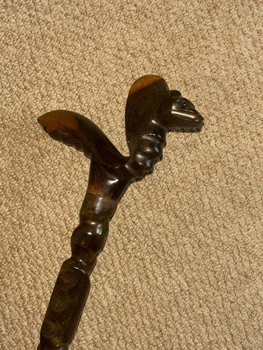Antique walking stick - -, hand
