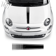 Bonnet Stripe For Abarth Fiat 500 595 695 Punto Graphic Decal Sticker Badge