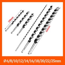 Extra Long Wood Auger 230mm - 460mm Long Wood Bits 6mm-25mm Drill Bit Hex Shank