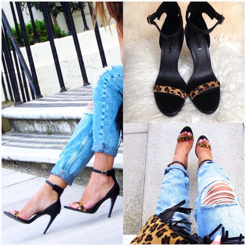Zara new woman leather - new,