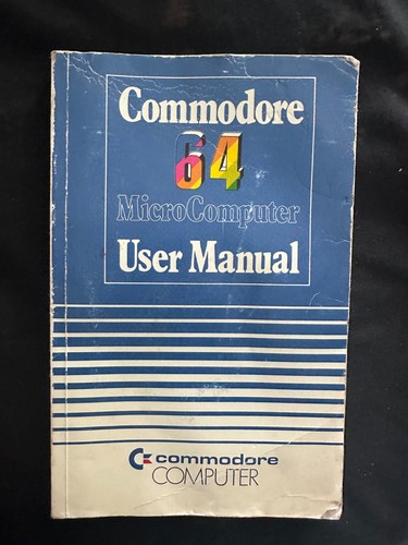 Commodore c64 blue manual - blue,