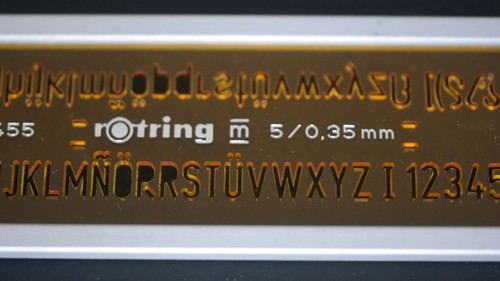 Vintage rotring lettering - vintage,