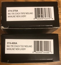 Graham Farish N BR Midland Mainline MK3 TRFB restaurant and 2nd class coaches