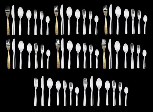 Chrome cutlery alessi dressed - cutlery,