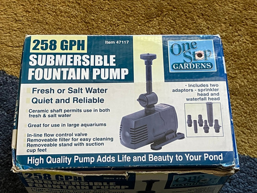 New 258 gph submersible - 258,