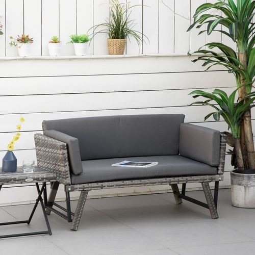 Rattan folding daybed - 2, 1