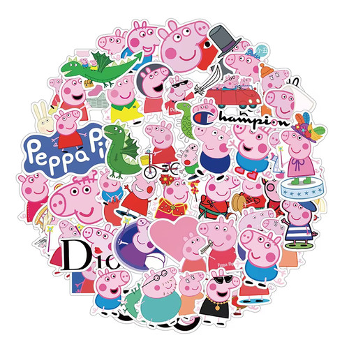 Peppa pig stickers x50 for - peppa,