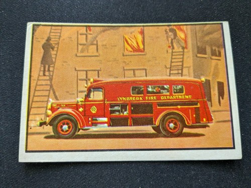 1953 bowman firefighter card - card, #