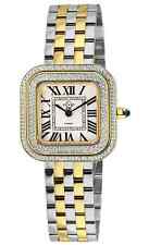 Gv2 By Gevril Women's 12133B Bellagio Swiss Movement Diamond Two-Tone Watch