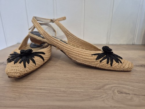 Raffia flower pointy - flower, sling