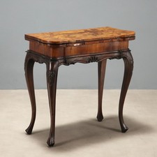 Antique Game Table Walnut