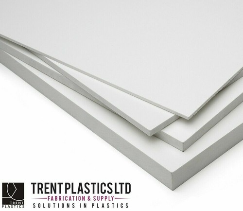 White matt pvc foam - white, sheets