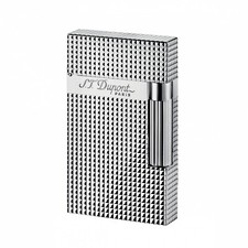 S.T. Dupont Silver Diamond Head Line 2 Lighter, 016184, (16184) New In Box