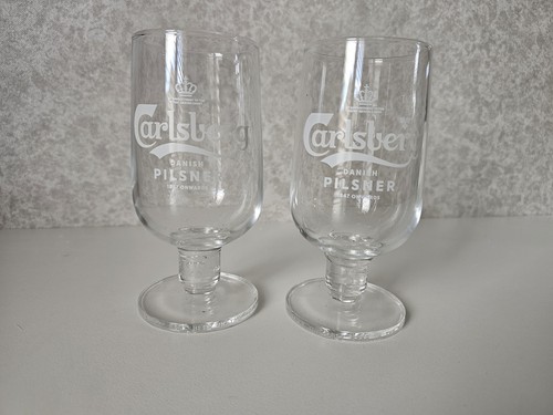 Carlsberg half pint glasses - carlsberg,