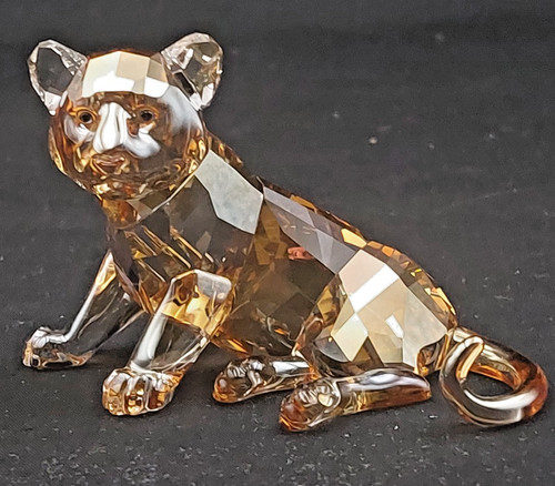Swarovski tiger cub - swarovski, sitting