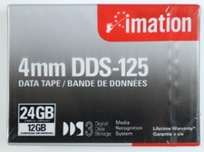 NEW Imation DDS-125 4mm Data Cartridge Cassette Backup Tape 125m 12GB 24GB Comp