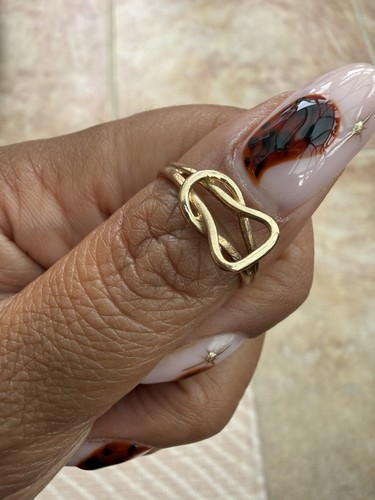 Vintage 9ct yellow gold love - yellow,