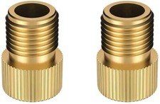 2 x Presta To Schrader Bicycle Valve Adapter Bike Brass Pump Connector Converter