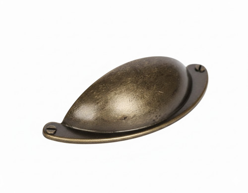 Antique brass cupboard handle - antique,