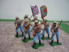BRITAINS CIVIL WAR 7 CONFEDERATE SOLDIERS